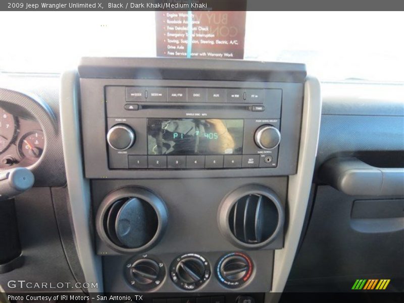 Black / Dark Khaki/Medium Khaki 2009 Jeep Wrangler Unlimited X