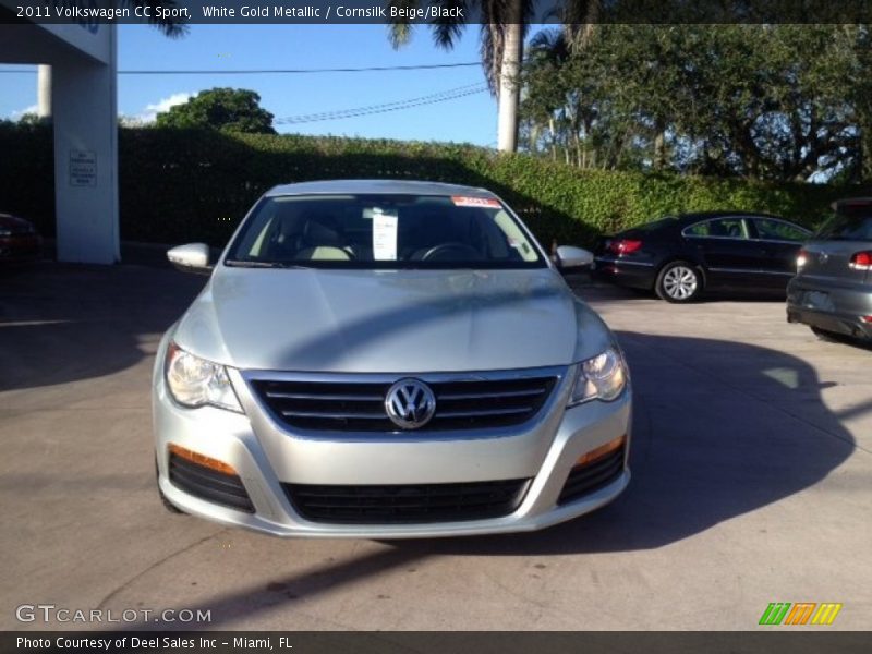 White Gold Metallic / Cornsilk Beige/Black 2011 Volkswagen CC Sport