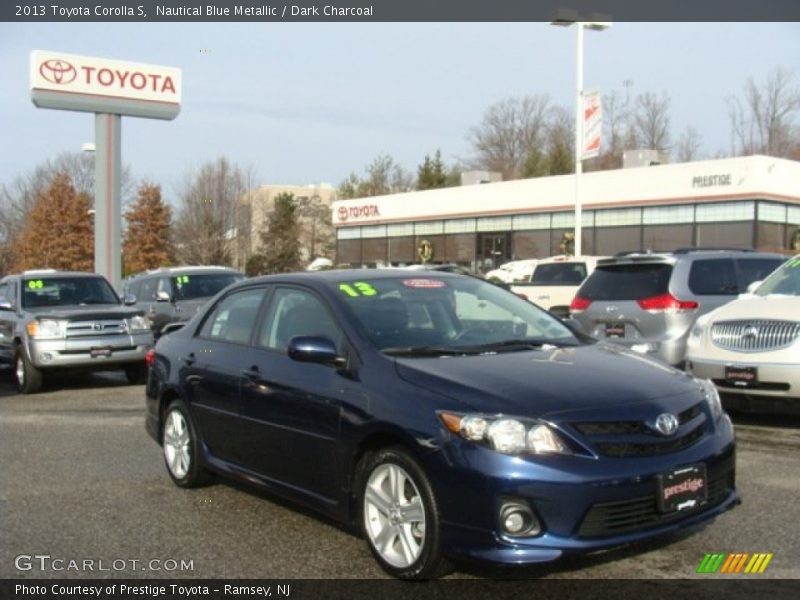 Nautical Blue Metallic / Dark Charcoal 2013 Toyota Corolla S