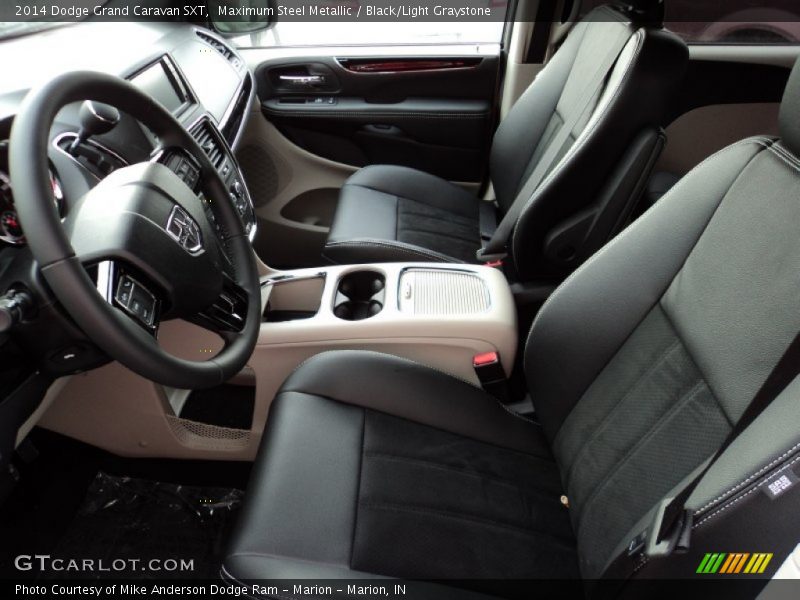 Maximum Steel Metallic / Black/Light Graystone 2014 Dodge Grand Caravan SXT