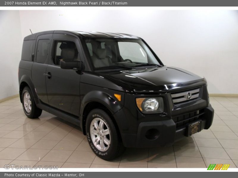 Nighthawk Black Pearl / Black/Titanium 2007 Honda Element EX AWD