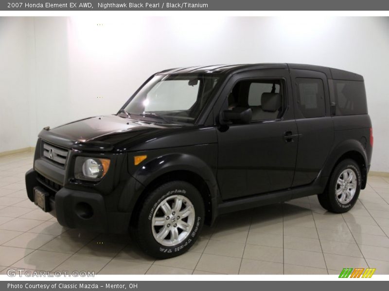 Nighthawk Black Pearl / Black/Titanium 2007 Honda Element EX AWD