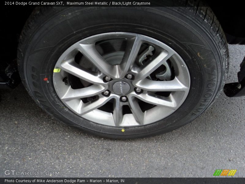 Maximum Steel Metallic / Black/Light Graystone 2014 Dodge Grand Caravan SXT