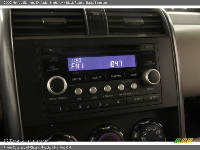Nighthawk Black Pearl / Black/Titanium 2007 Honda Element EX AWD
