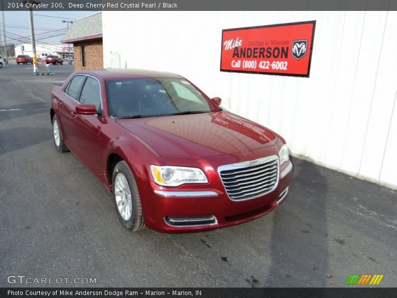 Deep Cherry Red Crystal Pearl / Black 2014 Chrysler 300