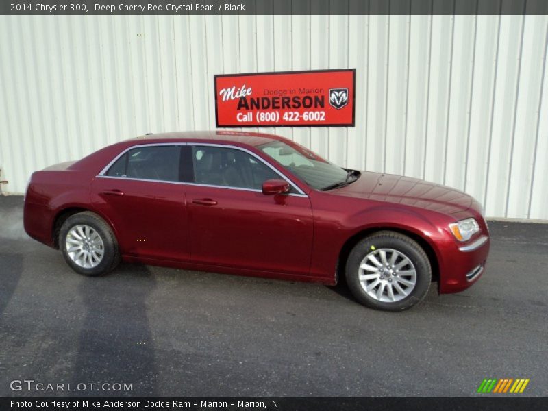 Deep Cherry Red Crystal Pearl / Black 2014 Chrysler 300