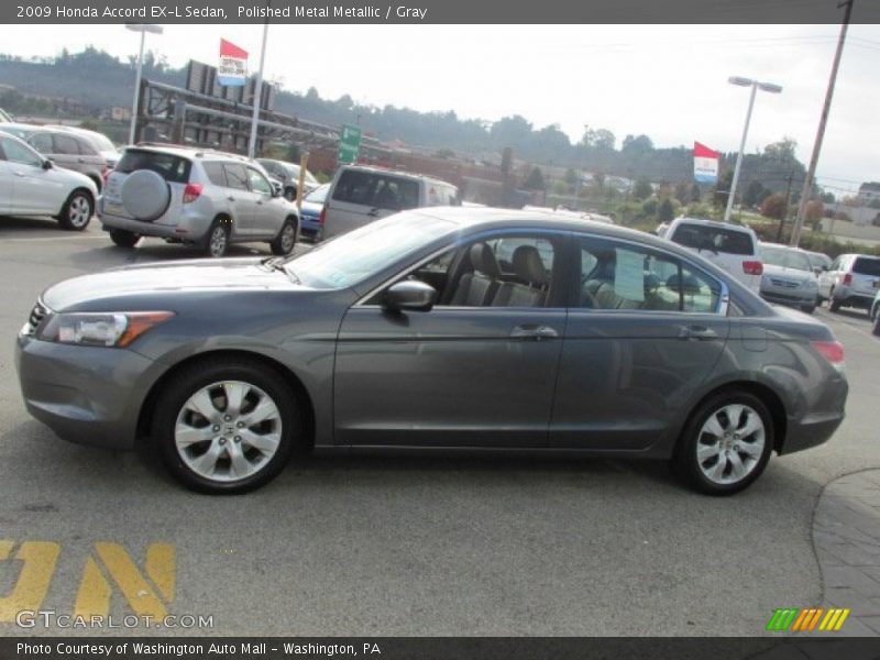 Polished Metal Metallic / Gray 2009 Honda Accord EX-L Sedan