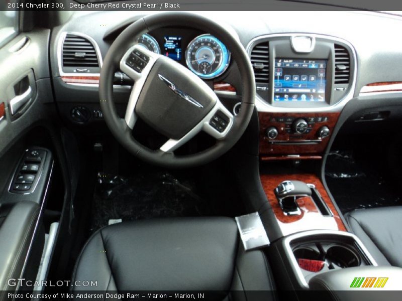 Deep Cherry Red Crystal Pearl / Black 2014 Chrysler 300