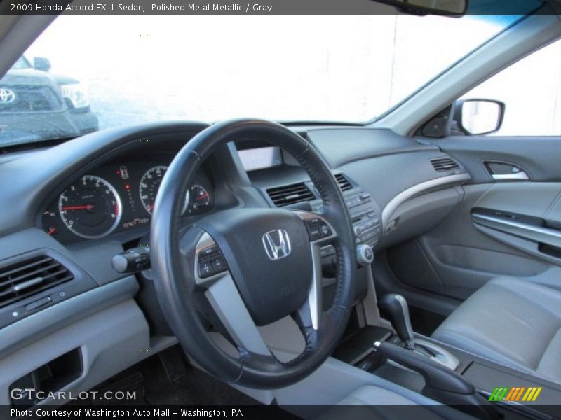 Polished Metal Metallic / Gray 2009 Honda Accord EX-L Sedan