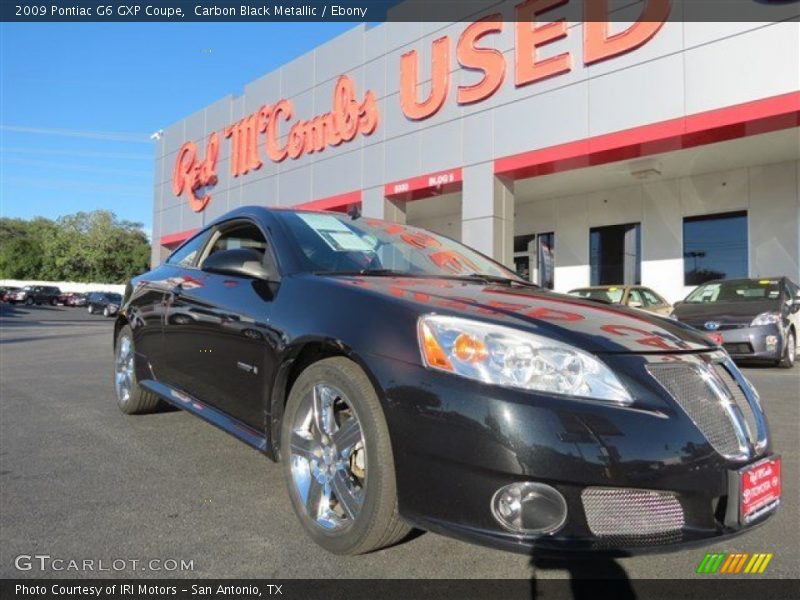 Carbon Black Metallic / Ebony 2009 Pontiac G6 GXP Coupe