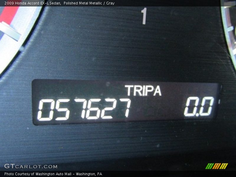 Polished Metal Metallic / Gray 2009 Honda Accord EX-L Sedan