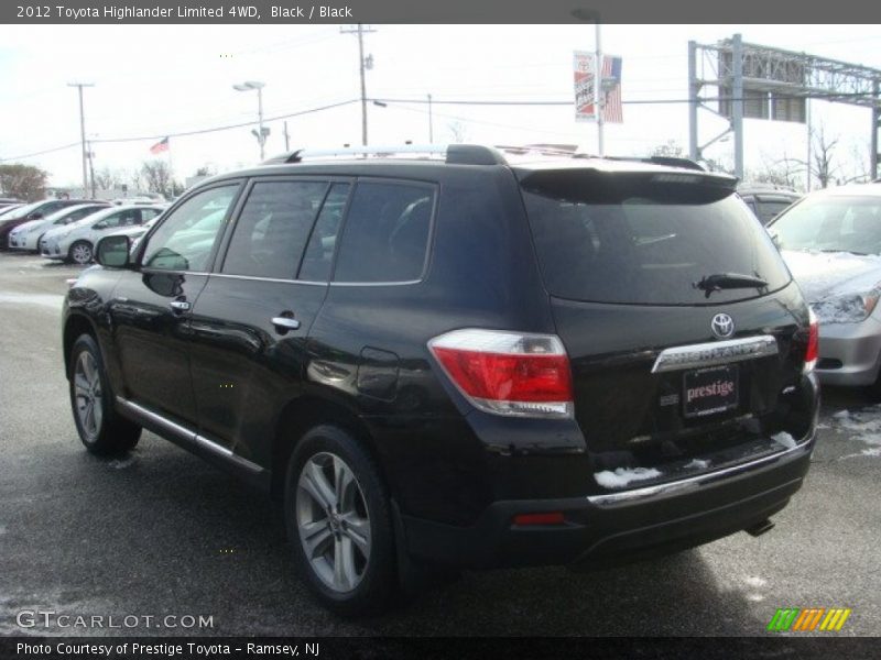 Black / Black 2012 Toyota Highlander Limited 4WD