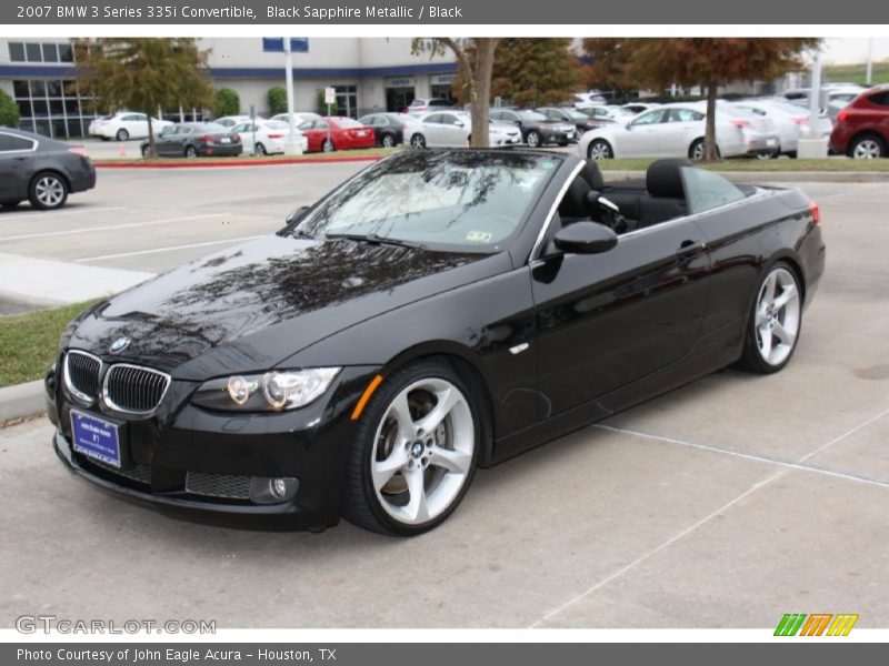 Black Sapphire Metallic / Black 2007 BMW 3 Series 335i Convertible