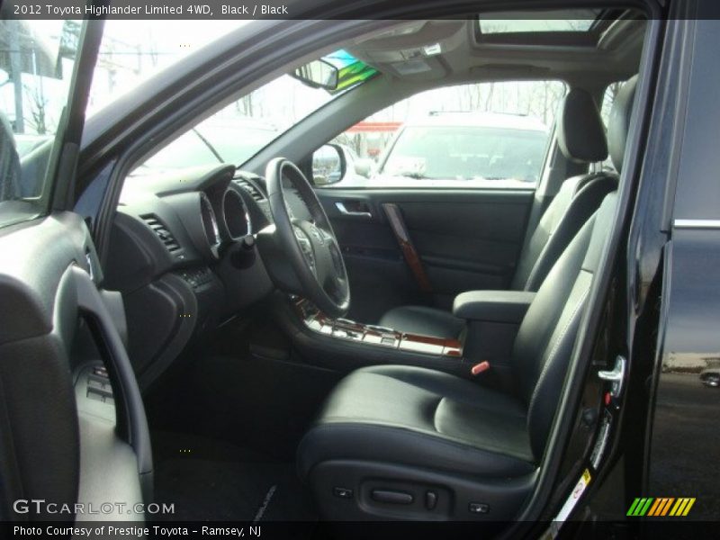 Black / Black 2012 Toyota Highlander Limited 4WD