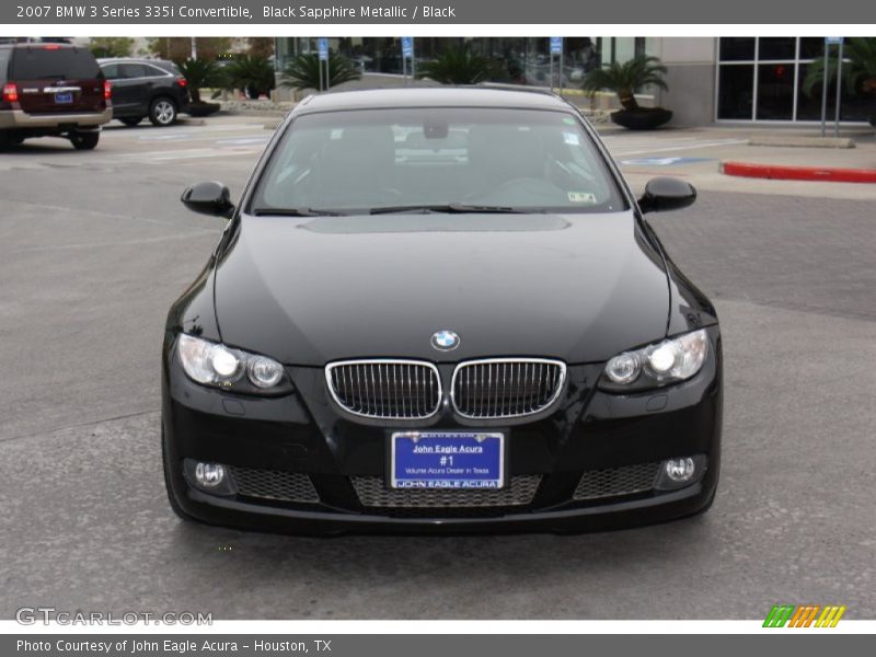 Black Sapphire Metallic / Black 2007 BMW 3 Series 335i Convertible