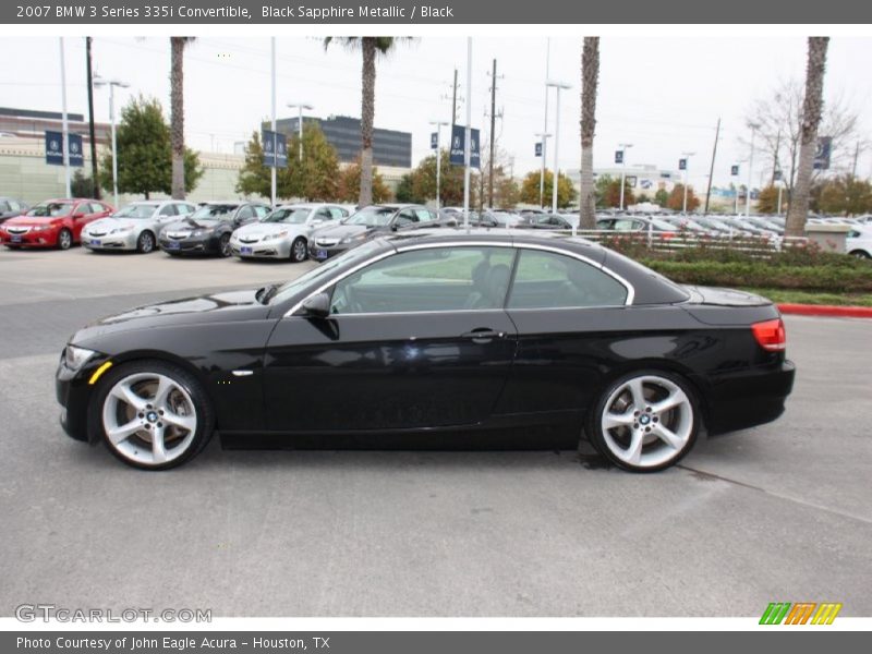 Black Sapphire Metallic / Black 2007 BMW 3 Series 335i Convertible