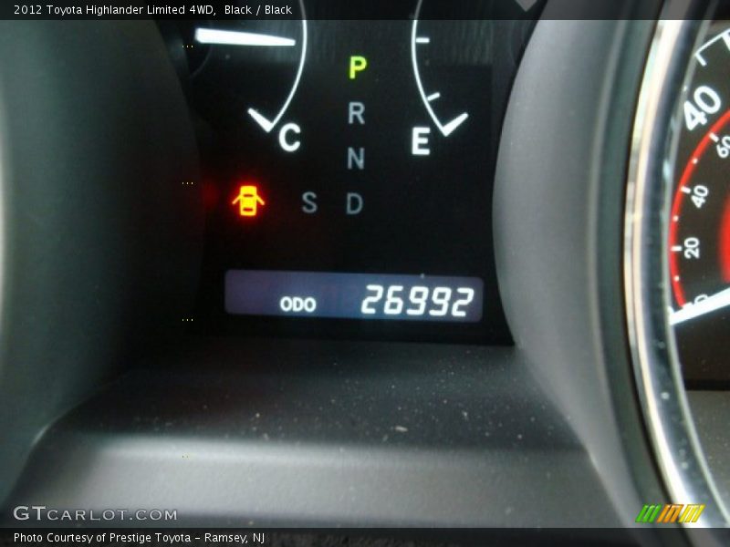Black / Black 2012 Toyota Highlander Limited 4WD