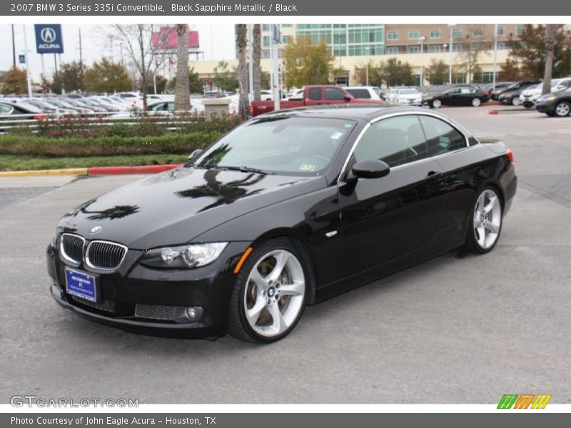 Black Sapphire Metallic / Black 2007 BMW 3 Series 335i Convertible
