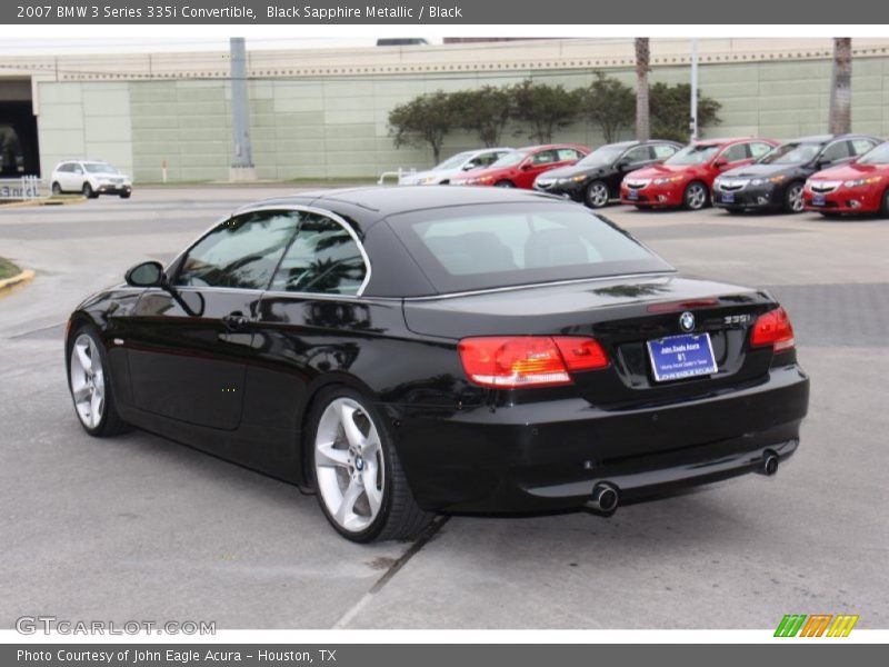 Black Sapphire Metallic / Black 2007 BMW 3 Series 335i Convertible