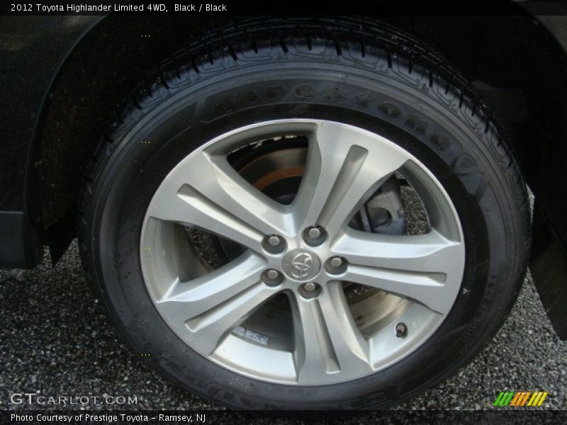 Black / Black 2012 Toyota Highlander Limited 4WD