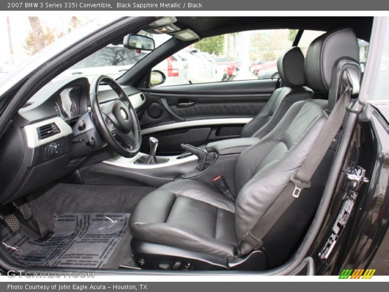 Black Sapphire Metallic / Black 2007 BMW 3 Series 335i Convertible
