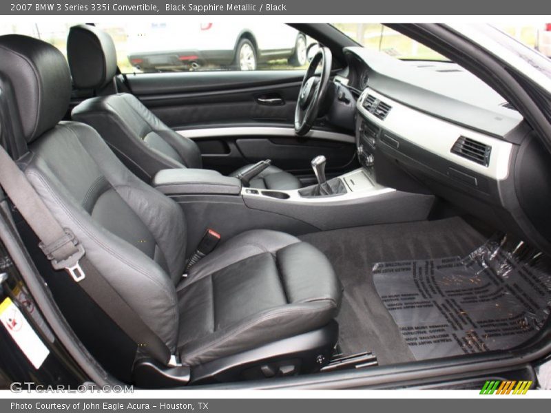 Black Sapphire Metallic / Black 2007 BMW 3 Series 335i Convertible