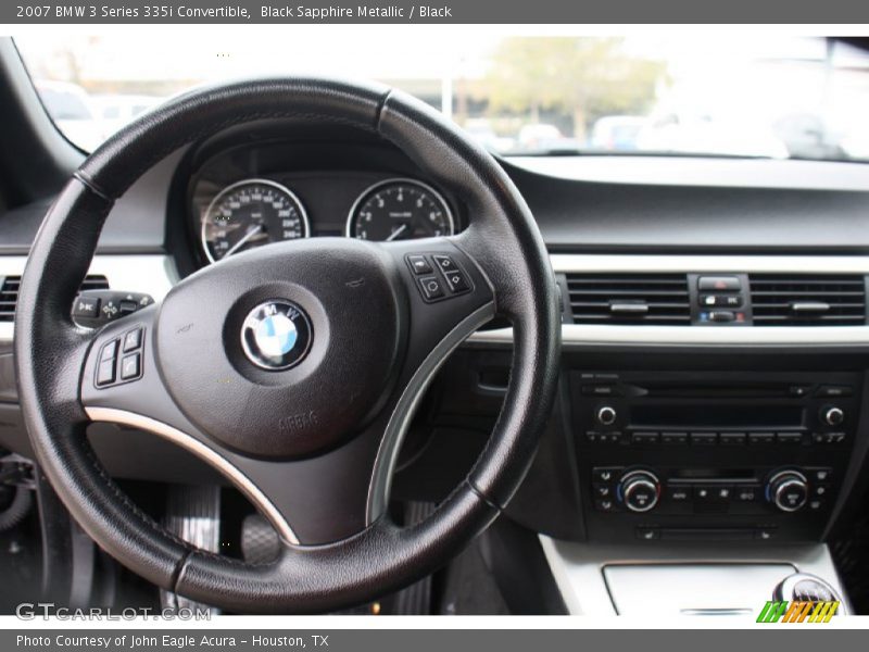 Black Sapphire Metallic / Black 2007 BMW 3 Series 335i Convertible