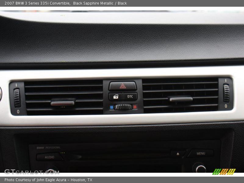 Black Sapphire Metallic / Black 2007 BMW 3 Series 335i Convertible