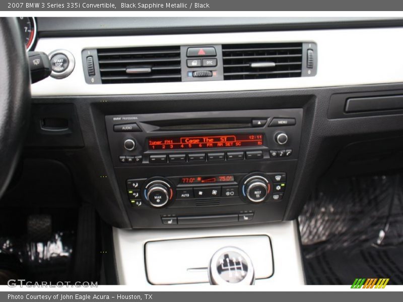 Black Sapphire Metallic / Black 2007 BMW 3 Series 335i Convertible