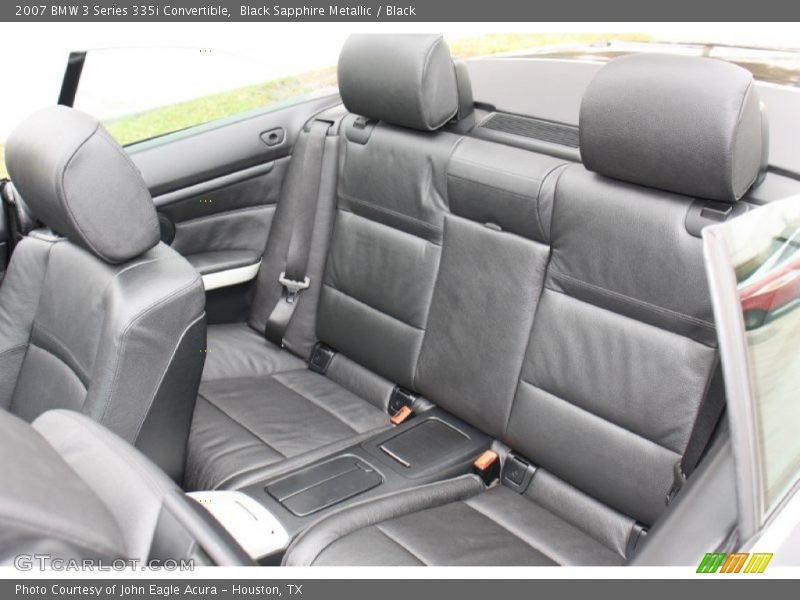 Black Sapphire Metallic / Black 2007 BMW 3 Series 335i Convertible