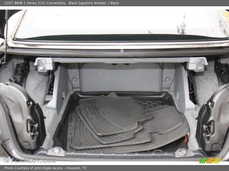 Black Sapphire Metallic / Black 2007 BMW 3 Series 335i Convertible