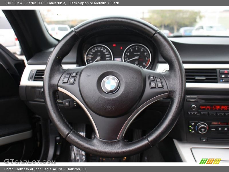 Black Sapphire Metallic / Black 2007 BMW 3 Series 335i Convertible