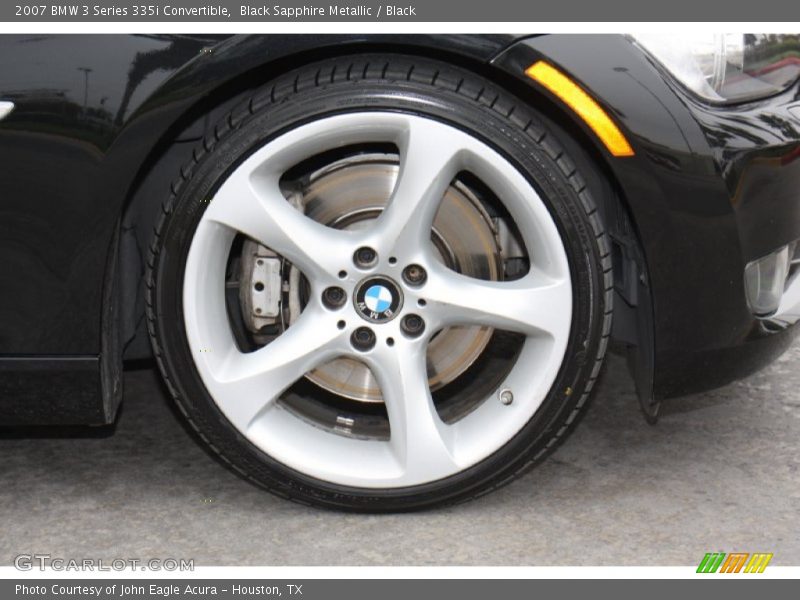 Black Sapphire Metallic / Black 2007 BMW 3 Series 335i Convertible