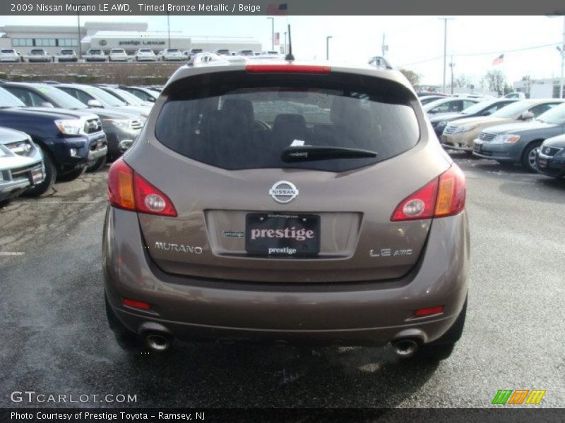 Tinted Bronze Metallic / Beige 2009 Nissan Murano LE AWD