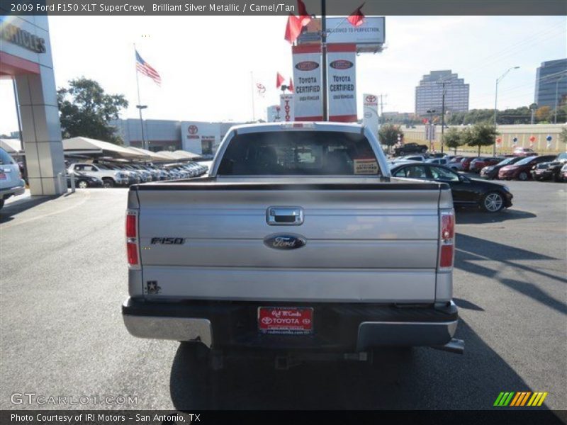 Brilliant Silver Metallic / Camel/Tan 2009 Ford F150 XLT SuperCrew