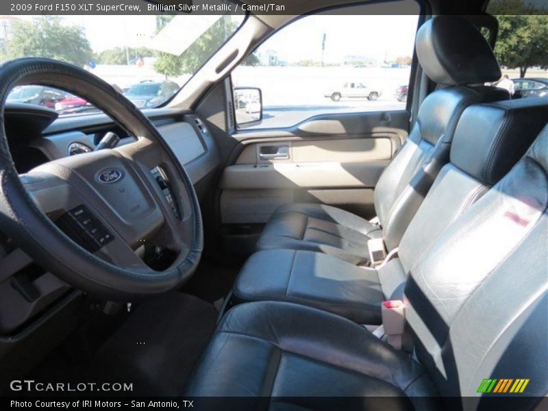 Brilliant Silver Metallic / Camel/Tan 2009 Ford F150 XLT SuperCrew