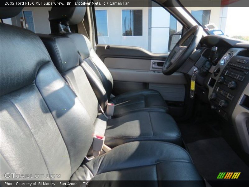 Brilliant Silver Metallic / Camel/Tan 2009 Ford F150 XLT SuperCrew