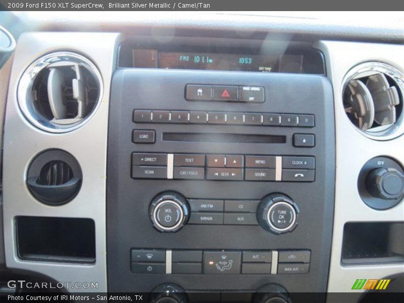 Brilliant Silver Metallic / Camel/Tan 2009 Ford F150 XLT SuperCrew