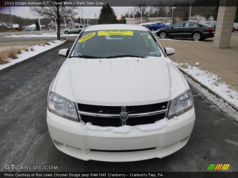 Stone White / Dark Slate Gray 2010 Dodge Avenger R/T