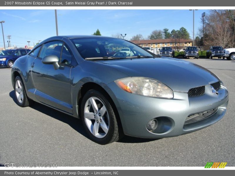 Satin Meisai Gray Pearl / Dark Charcoal 2007 Mitsubishi Eclipse GS Coupe