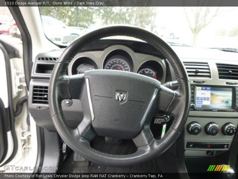 Stone White / Dark Slate Gray 2010 Dodge Avenger R/T
