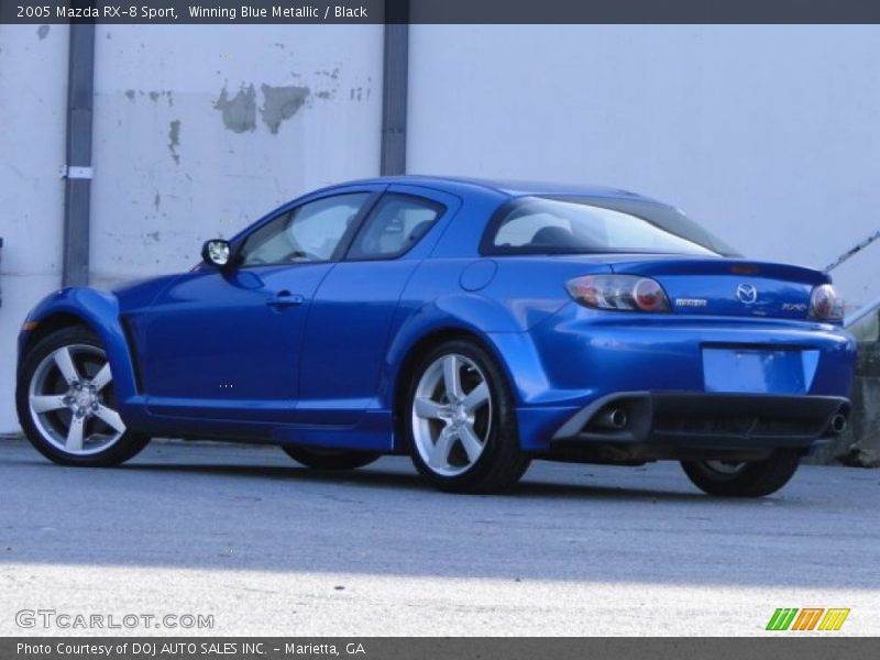 Winning Blue Metallic / Black 2005 Mazda RX-8 Sport