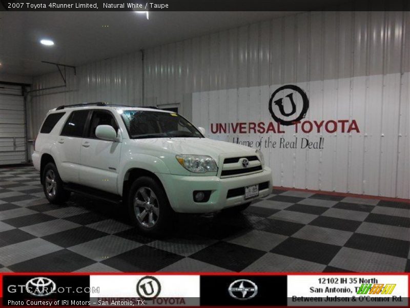 Natural White / Taupe 2007 Toyota 4Runner Limited