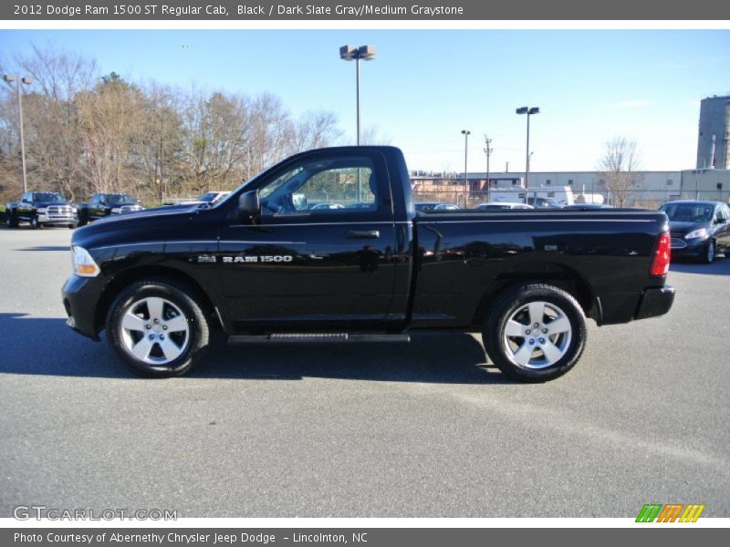 Black / Dark Slate Gray/Medium Graystone 2012 Dodge Ram 1500 ST Regular Cab