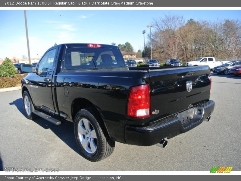 Black / Dark Slate Gray/Medium Graystone 2012 Dodge Ram 1500 ST Regular Cab