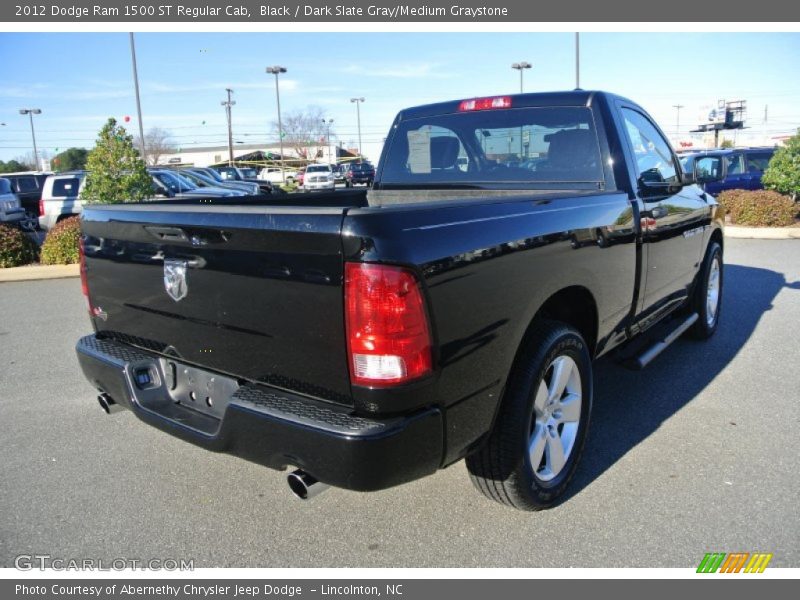 Black / Dark Slate Gray/Medium Graystone 2012 Dodge Ram 1500 ST Regular Cab