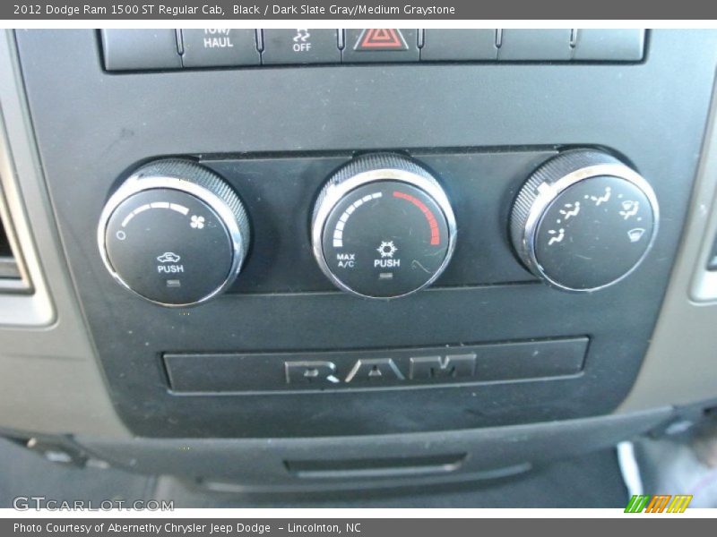 Black / Dark Slate Gray/Medium Graystone 2012 Dodge Ram 1500 ST Regular Cab