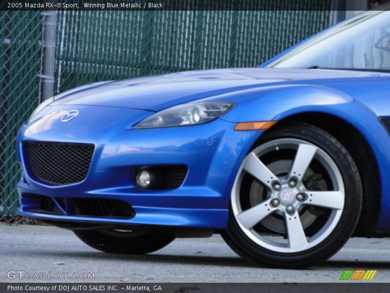 Winning Blue Metallic / Black 2005 Mazda RX-8 Sport