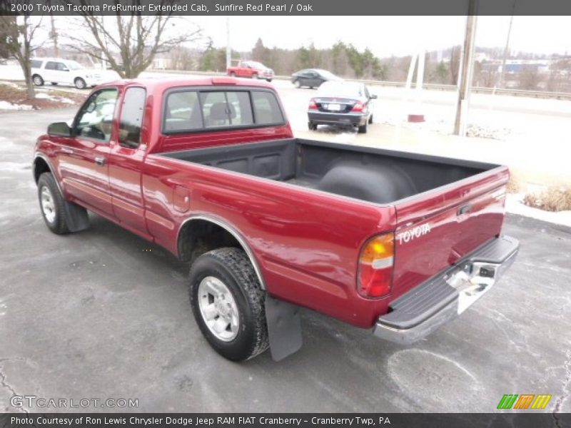 Sunfire Red Pearl / Oak 2000 Toyota Tacoma PreRunner Extended Cab