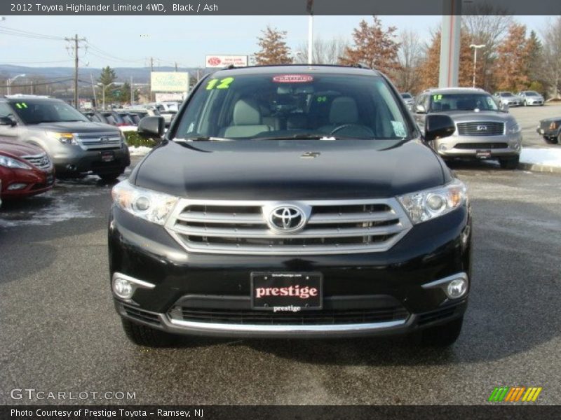 Black / Ash 2012 Toyota Highlander Limited 4WD